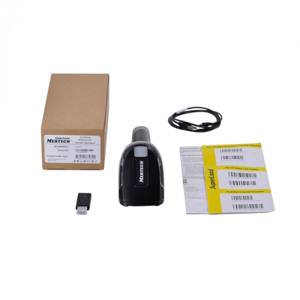 Беспроводной сканер штрих-кода MERTECH CL-2410 BLE Dongle P2D USB Black