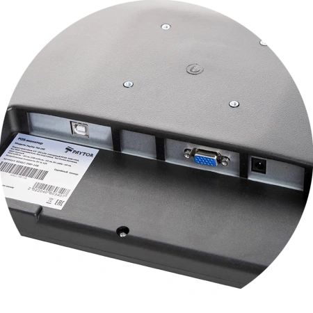Второй сенсорный монитор 15" PayTor TM-150 для сенсорных терминалов, черный, VGA, USB